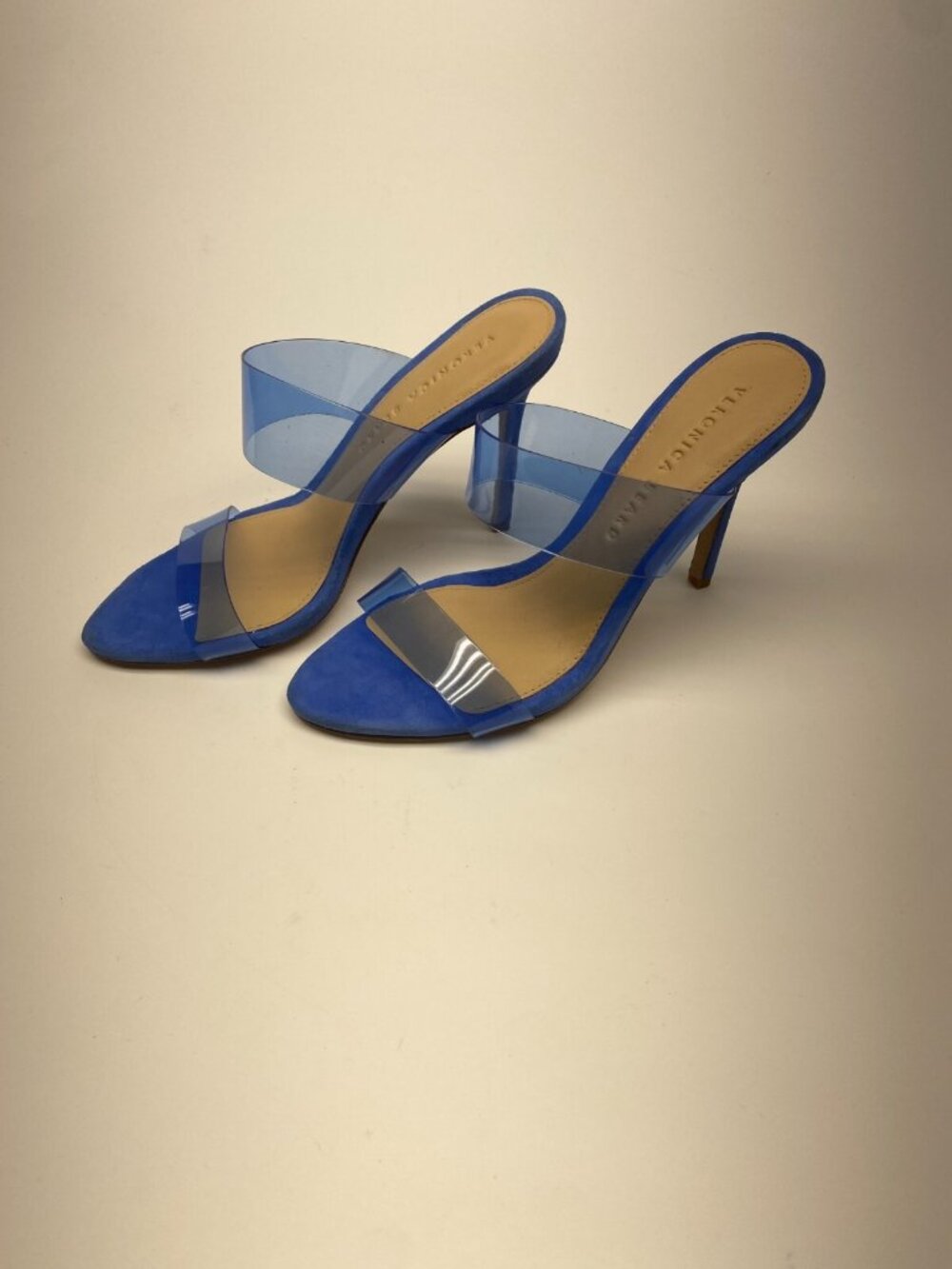 Veronica Beard Womens Asha Blue Cobal Strap High Heel Sandal Sz 6